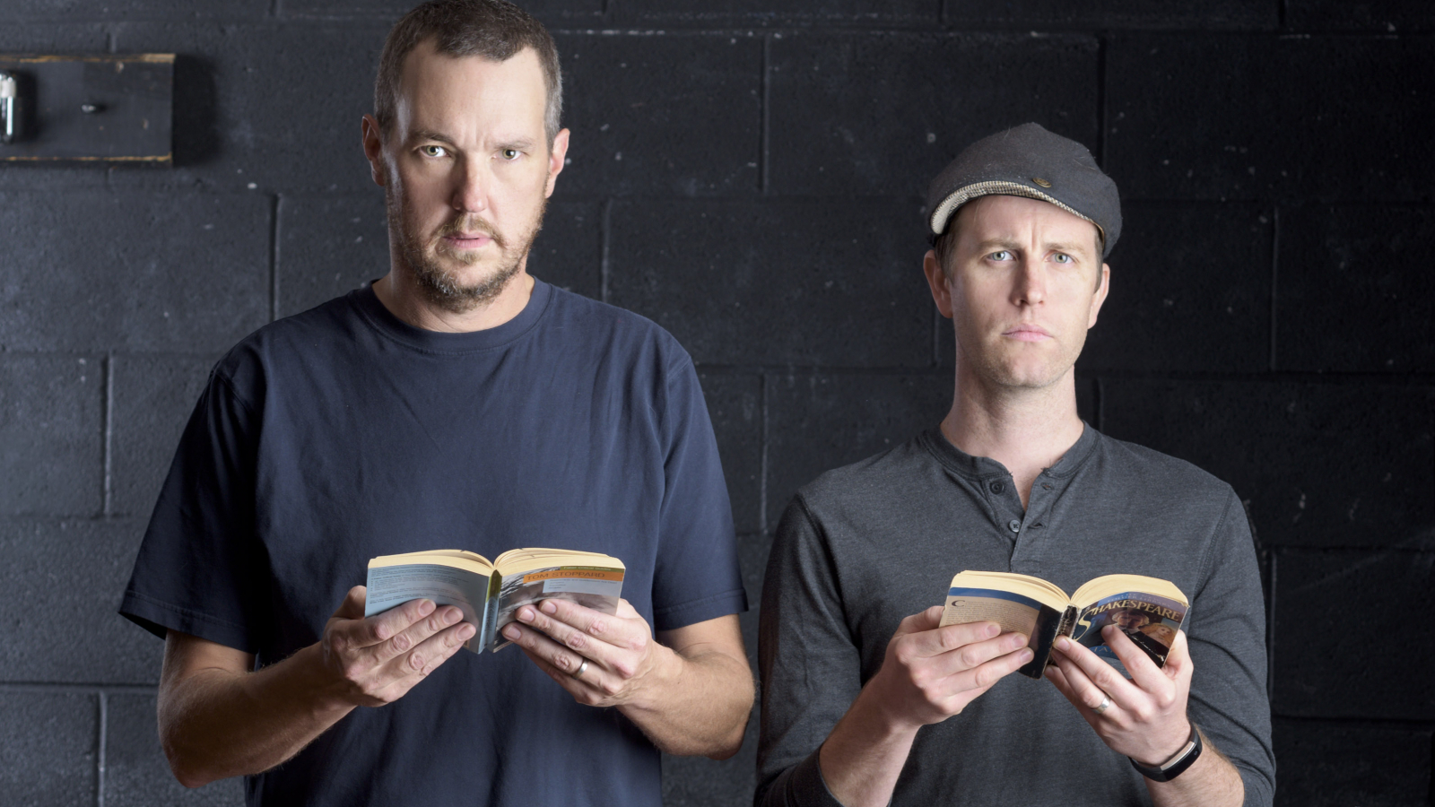 john harrell and chris johnston rosencrantz and guildenstern are dead american shakespeare center
