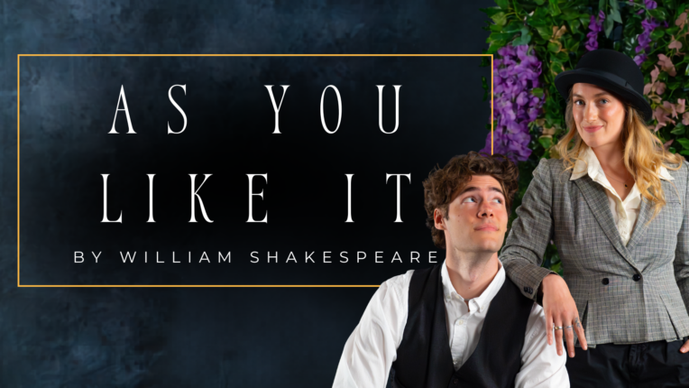 Nick Ericksen as Orlando and Summer England as Rosalin in ASC's 2026 As You Like It, Directed by Jose Zayas. Photo by Madison Patterson.