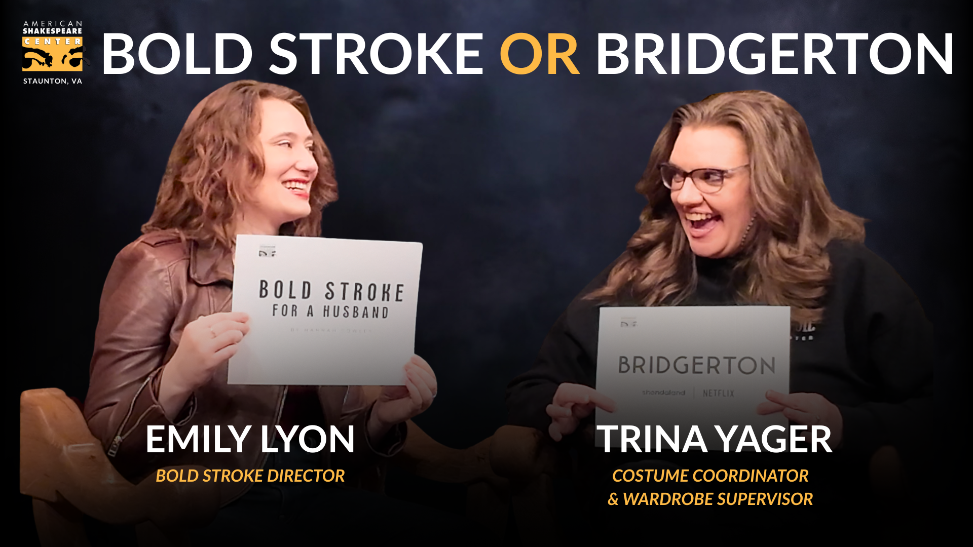 Bold Stroke or Bridgerton Blog Cover with Emily Lyon and Trina Yager